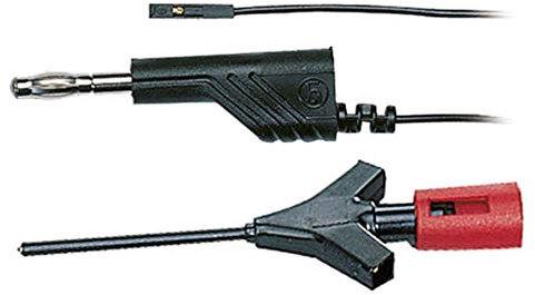 SKS Hirschmann MICRO-KLEPS sw Krokodilklemme Steckanschluss 0.64 mm CAT I Schwarz