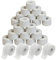 ALPIDEX 24 Rollen Sport Tape Set 3,8 cm x 10 m Gelenk Tapeverband Viele Farben Reißbares Unelastisches Sporttape Hautfreundlich Handball Fußball Volleyball, Farbe:weiß