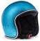 Rebel · R2 „Flakes Blue“ (Blau) · Jet-Helm · Mofa Retro Motorrad-Helm Chopper Scooter-Helm Roller · Fiberglass · Extra small Shell · Click-n-Secure™ Clip · Tragetasche · XS (53-54cm)