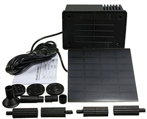 EsportsMJJ Garten Pool Wasserbecken Wasser Solar Panel Powered Kit Brunnen Wasser Pumpe