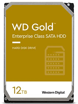 WD Gold 12TB HDD 7200rpm 6Gb/s serial ATA sATA 256MB cache 8,9cm 3,5Zoll intern RoHS compliant Enter