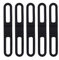 Alomejor 5pcs Bicycle Silicone Strap Universal Bike Silicone Holding Strap for Bike Light Flashlight Cellphone and More