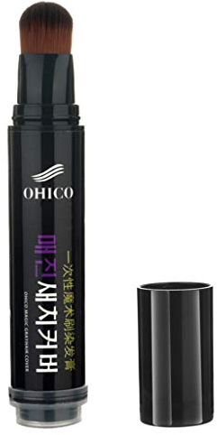 Toysmith TIREOW Einweg Natürliches Kraut Weiß Haar Abdeckstift Langlebig Braun Schwarz Temporärer Farbstift Haarfärbestift 20 ml Für Frauen Männer (Braun)