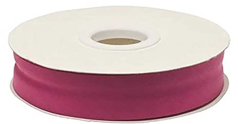20m Schrägband Polycotton unifarben 20mm breit gefalzt Einfassband Farbwahl, Farbe:magenta