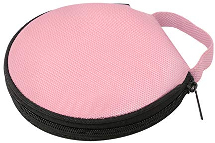CD Tasche für 20 CD/DVD,MoreChioce Tragbar CD Tasche DVD Case Wasserdichtem CD Aufbewahrungsraum DVD Lagerung Wallet Organizer für Auto und Zuhause,Rosa