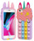 Asgens Custodia Pop Bubbles per iPhone 6/6S/7/8/SE 2020,Carina Bello Cartone Animato Unicorno Arcobaleno Pop Morbido Custodia per Apple iPhone 6/6S/7/8/SE 2020 4,7 pollici