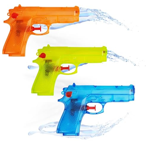 Wasserpistole Set - Wasserspritzpistole Spritzpistole klein Mini Wasser für Kinder als Mitgebsel, Kindergeburtstag, Giveaway (15x Stück)