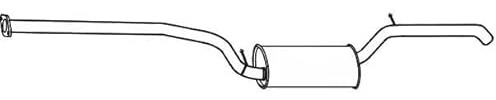 VEGAZ FS-699 Endschalldämpfer Hinten Kompatibel mit FORD FOCUS III Turnier 1826213 1847166