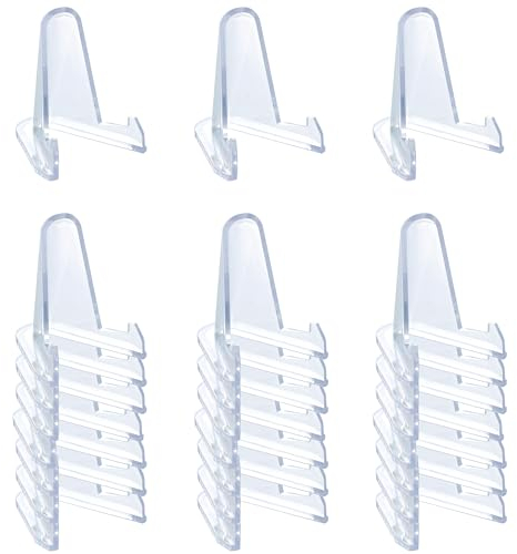 TERDEWE 24 Packungen (5,8 cm hoch) Acryl-Kartenständer, magnetischer Kartenhalter, Münzständer, zum Ausstellen, Herausforderungsmedaillen, Baseballkarten, Sportkarten, Sammelkarten