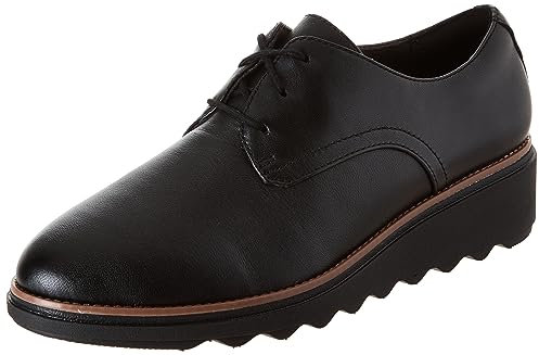 Clarks Women's Sharon Rae Loafer, Schwarz Leder, 9.5 Wide
