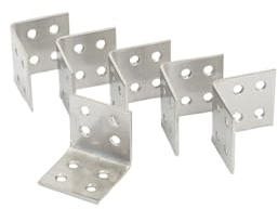 Wovar Sichtschutzzaun Winkel Edelstahl 40 x 40 mm - Pro 6 Stuck