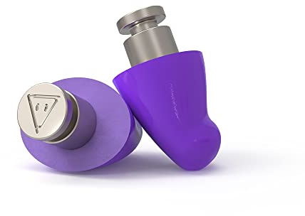 Flare Earshade Pro – Ohrstöpsel – Schallblockierung – Luft- und Raumfahrt-Titan & superweicher Memory-Schaum – Violett