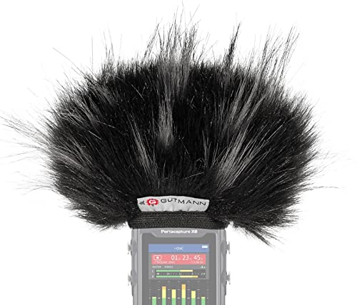 Gutmann Mikrofon Windschutz Fell für Tascam Portacapture X6 Star Handgefertigt in Deutschland