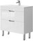 Vicco Badmöbel-Set Clayton, Weiß Hochglanz, 2 Teile, Unterschrank 80 cm