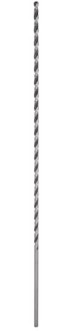 QUARKZMAN 6542 Trapano a Alta Velocità in Acciaio, Punta 4mm 300mm Lunghezza Estesa, Codolo Dritto, Ossido Nero Rettificato per Acciaio e Lega di Alluminio