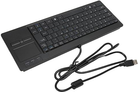 Elprico Industrietastatur mit Touchpad, Kabelgebundene IPC-Tastatur mit Tragbarer Scherenfußstruktur, Tastatur
