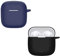 Micnos Official Liquid Silicone Cover, Compatible with HUAWEI FreeBuds SE 2 Headphones, Shockproof Cover, Cover - Black+Blue[pack of 2]