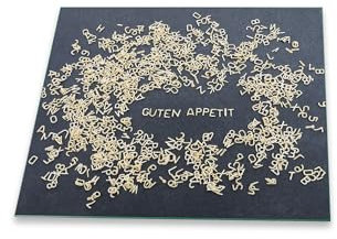 decorwelt Küchenrückwand Spritzschutz aus Glas Wandschutz Herd Spüle Essen Grau Mit Spruch 60x52 cm Küchenspritzschutz Fliesenschutz Fliesenspiegel Küche