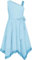 GRACE KARIN Mädchen Ärmellos Eine-Schulter A Linien Kleid Sommer Freizeit Pailletten Kleid Blau 7 Jahre
