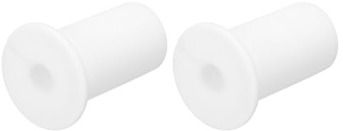 sourcing map 2Pcs Wall Grommets for Cables 3/4 Inch Silicone Cable Wall Bushing Feed Through Cable Routing Kit Accessories Wall Cable Pass Through for Ethernet with 7mm Hole, White