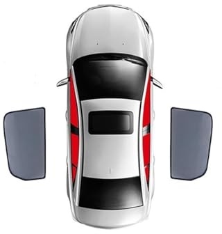 Parasole Auto Bambini per Audi A3 (8Y) 2021-, Tendine Parasole Auto Finestrini Laterali Tende Oscuranti Vetri Auto Auto Block Raggi UV Anti-Zanzara,2pcs Rear Side Windows