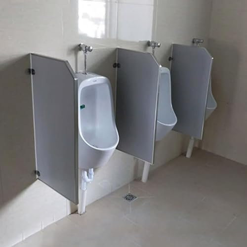Brise-vue pour urinoir en PVC solide - Paravent mural - Idéal pour les écoles et les restaurants - Panneau de séparation pour toilettes pour plus d'intimité
