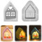 Silikonform,Gießform,Haus 3D Silikonform,Haus Silikonform,Kerzenhalter,Weihnachtsgießform,Silikongießform