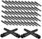 Toyvian 100St Wertungsstab Steckbrett Cribbage-Heringe Punktemarkierungsfelder Metall-Spielsteine Metall-Spielstecker Wertstifte für den Haushalt tragbare Spielpunkte-Stöpsel Black