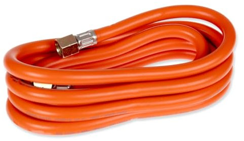 Niederdruckschlauchleitung, Gasschlauch 3 m 1/4 - Flexibler Ersatz- und Verlängerungsschlauch für Propan/Butan, Ideal für Gasgeräte und Campingkocher, Max. Betriebsdruck 10 bar, DVGW zertifiziert