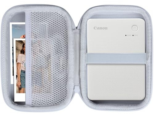 Lebakort Hart Schutz Hülle Etui für Canon SELPHY QX20 / SELPHY Square QX10 Mobiler Fotodrucker (Weiß)