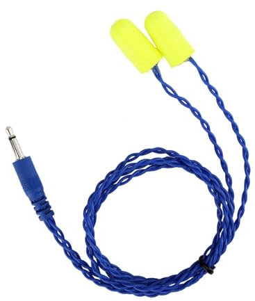 Brrnoo Ear Plug Headphones for Work, Work Headphones Earplug Headphones with 1/8 Monophonic Plug Auto Racing Mini Noise Reduction Foam Earbud Mono Speakers for Listening Music