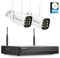 Jennov 5MP Kit Caméra Surveillance Extérieure, 10CH 5MP NVR mit 2X 5MP WiFi Caméra avec Grand Angle 120°, Enregistrement 24/7, Détection Humaine, Audio Bidirectionnel, Vision Nocturne Couleur,500G HDD