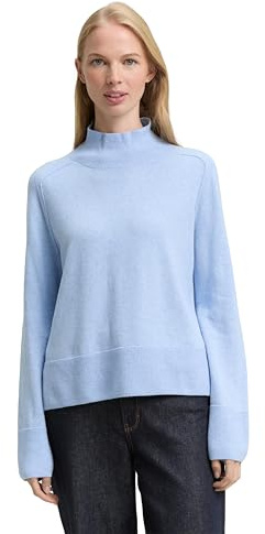 Tom Tailor Damen 1047698 Strickpullover mit Stehkragen (1er Pack)