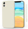 Mugust Silicone Case for iPhone 11 Case 6.1 Inch, Soft Slim Protective Shockproof Liquid Silicone Phone Case with Anti-Scratch Microfiber Lining for iPhone 11 (White, iPhone 11)