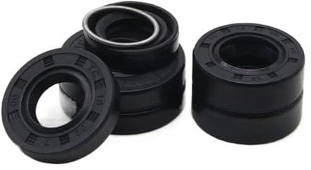 TC Retén del eje de aceite, Retén de aceite NBR de 16 mm de diámetro interior, TC-16 x 24/26/28/30/32/35/40 x 4/5/7/8/10 mm, retenes de aceite de doble labio for eje de caucho de nitrilo(10pcs,16x32x7