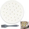 200Pcs Air Fryer Liners, 20cm Round Perforated Parchment Paper with Holes, Non-Stick Waterproof Steam Paper, Heat Resistant Baking Sheets with Silicone Brush for Air Fryer, Steaming, Oven Cooking
