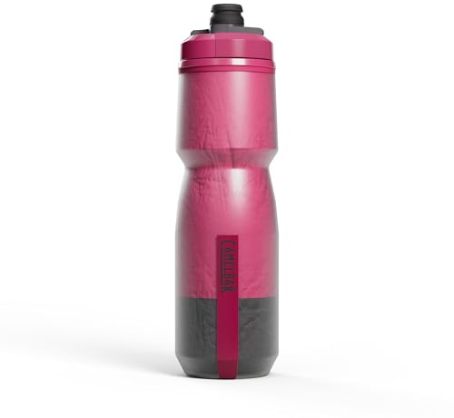 CAMELBAK Podium Chill Trinkflasche, Mercury Berry, 710 ml | Einfaches Zusammendrücken, doppelwandige Isolierung, selbstdichtende Kappe mit hohem Durchfluss, sichere