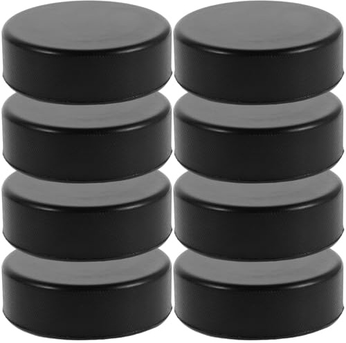 HUDFVIOI Eishockey Puck 20pcs Ice Hockey Pucks Lightweight Field Balls Black Set Sport Equipment Training Für Erwachsene
