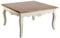 PALAZZO INT Wohnzimmertisch Villa Isolde – Antik-Shabby-Chic Couchtisch aus Holz & MDF mit geschnitzten Beinen, 89×89×50 cm, quadratische Tischplatte HMB07