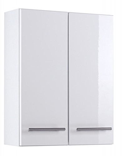 Held Möbel 018.2096 Parma Hängeschrank , 2 türig / 2 Einlegeböden / 50 x 64 x 20 cm, Hochglanz-weiß