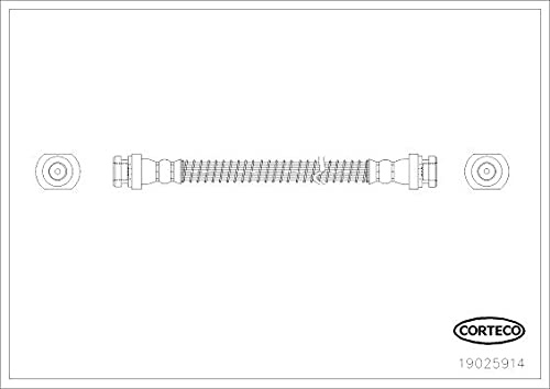 Corteco 19025914 Bremsschlauch hinten | 19025914 passend für Colt Cordia Galant L Lancer
