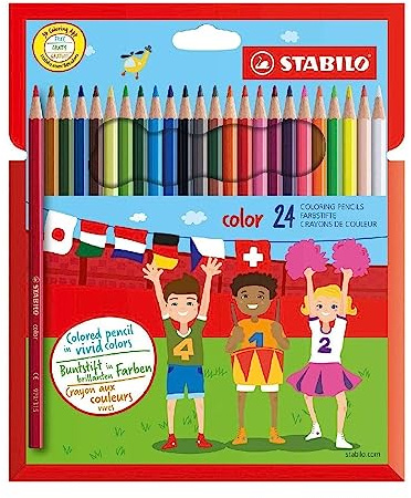 STABILO Color F186124 Buntstifte, sortiert, 24 Stück