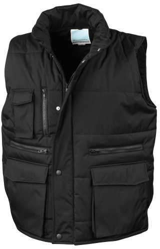 Result Mens Lance Bodywarmer / Gilet (Windproof & Showerproof) (2XL) (Black)