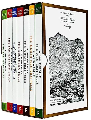Pictorial Guide To the Lakeland Fells Collection 7 Books Set By Alfred Wainwright (50th Anniversary Edition)