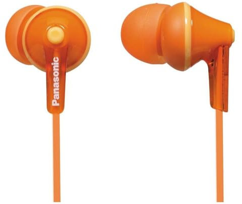 Panasonic RP-HJE125E Kopfhörer mit Kabel, Orange (RP-HJE125-D)