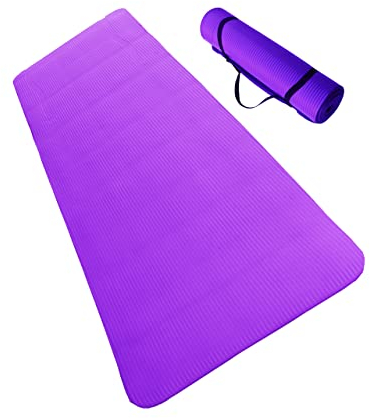 lisaro Gymnastikmatte Sportmatte 183 x 61 x 1,5 cm Lilla aus NBR, Ideal geeignet für Yoga, Pilates, Yoga, Gymnastik, Fitness und Aerobic.