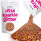 Hemway Ultra Sparkle Glitter - Bronze Brown Holographic | Fine Metallic Flakes for Resin & Epoxy Crafts | Supplies for Tumblers, Festival, Hair, Face, Body, Eye & Nail Art Decoration | 100 g