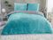 MALIKA Winter Plüsch Wendebettwäsche Nicky-Teddy 'Cashmere Touch' 135-155 - 200x200 Coral Fleece, Farbe:GRAU-Petrol, Größe:135 x 200 cm