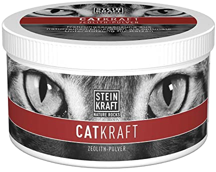 STEINKRAFT ZEOLITH Pulver für Katzen und Kleintiere, 50g, 14 μm, natürlichen Mineralien, Klinoptilolith-Anteil hoch