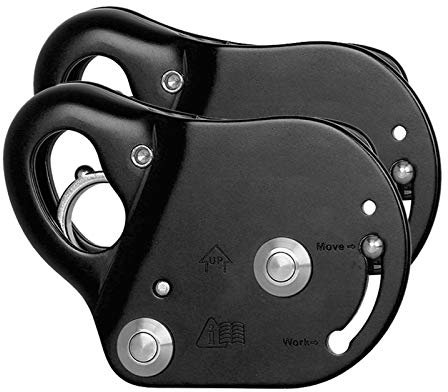 DFGENLY Climbing Rope Grab Brake, Safety Rope Self-Locking Equipment Fall Arrester Protection Portable for Aerial Work, Downhill Protection, for 10-13mm RopeBlack-2pcs